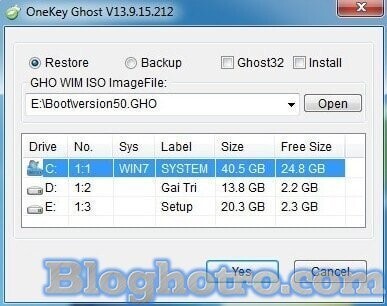 Download Onekey Ghost – Phần mềm tạo file ghost windows 7, 8, 10