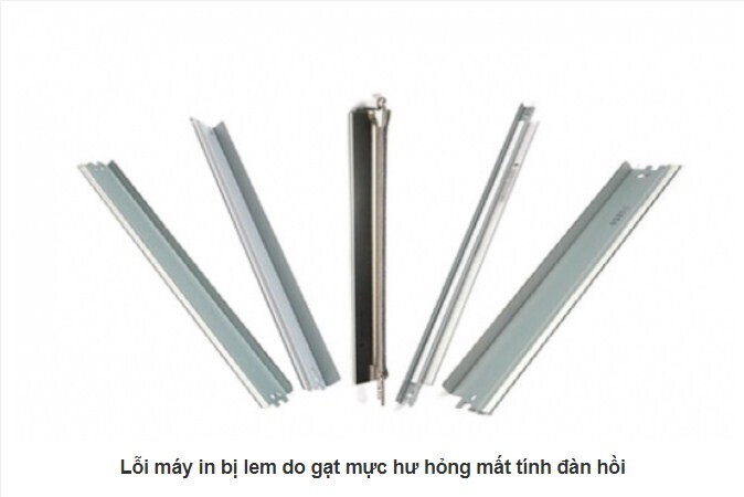 Các lỗi máy in thường gặp, Bản in bị lem mực một bên