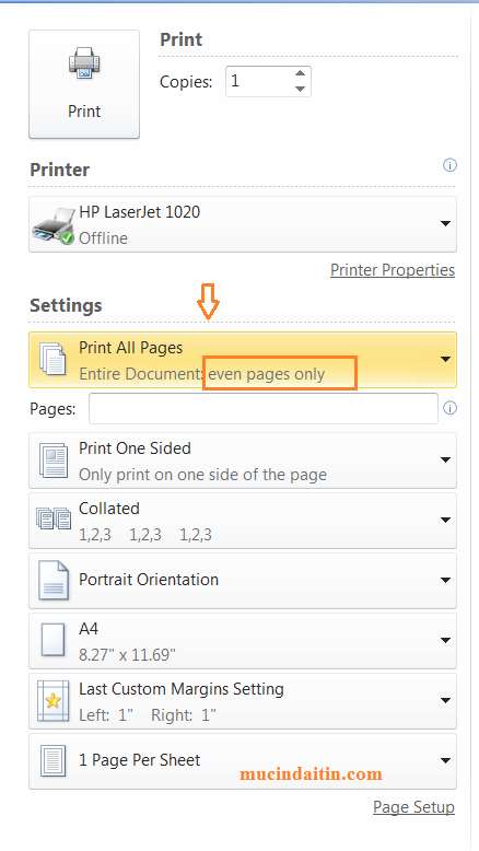 Cách in 2 mặt máy in Canon 2900 cho word excel pdf Cách in 2 mặt máy in Canon 2900 cho word excel pdf