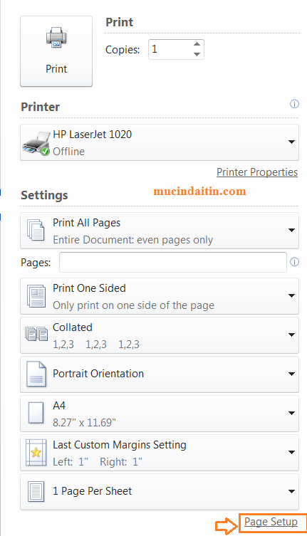 Cách in 2 mặt máy in Canon 2900 cho word excel pdf Cách in 2 mặt máy in Canon 2900 cho word excel pdf