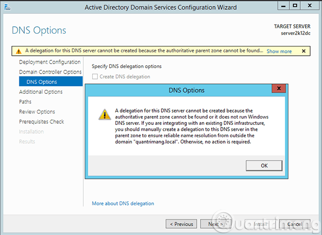 Cài đặt Domain Controller trên Windows Server 2012