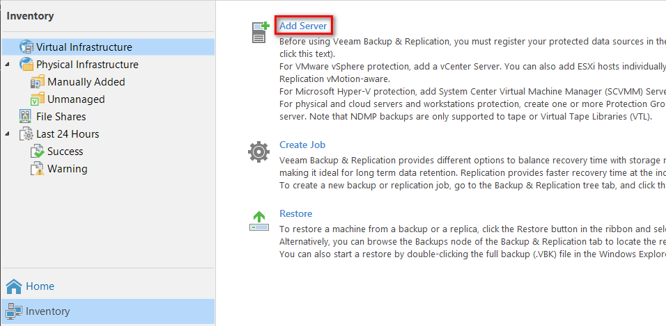 Backup và Restore máy ảo bằng Veeam Backup & Replication 11