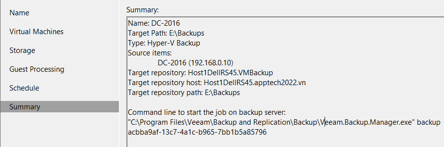 Backup và Restore máy ảo bằng Veeam Backup & Replication 11
