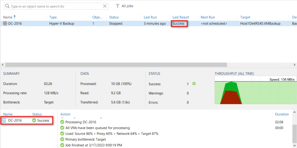 Backup và Restore máy ảo bằng Veeam Backup & Replication 11