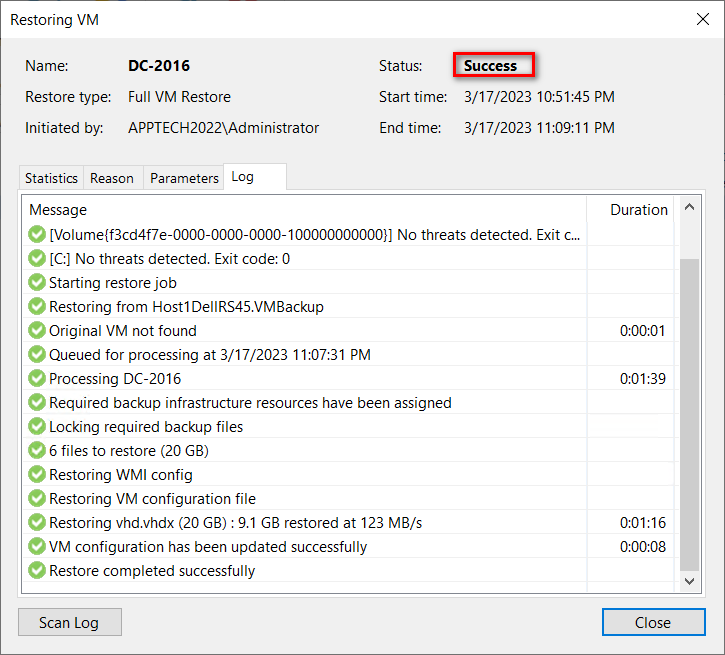 Backup và Restore máy ảo bằng Veeam Backup & Replication 11