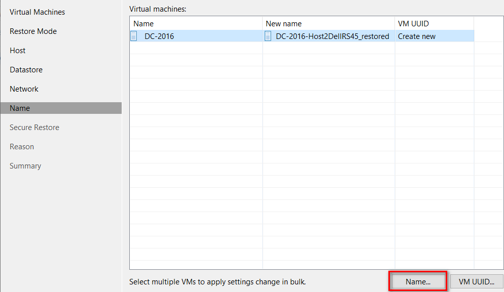 Backup và Restore máy ảo bằng Veeam Backup & Replication 11