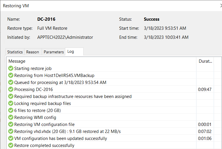 Backup và Restore máy ảo bằng Veeam Backup & Replication 11
