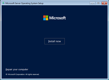 Cài đặt HĐH Windows Server 2022 Datacenter (Desktop Experience)