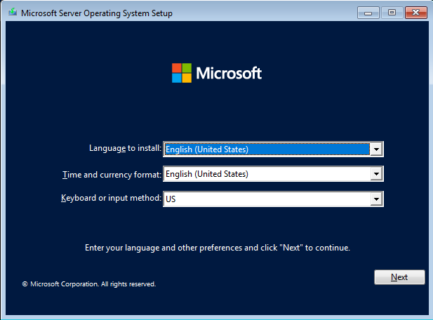 Cài đặt HĐH Windows Server 2022 Datacenter (Desktop Experience)