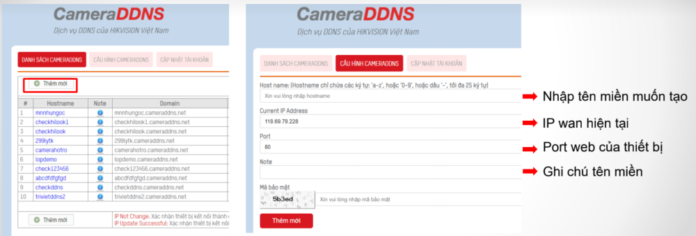 Hướng dẫn tạo và cài đặt tên miền cho đầu ghi và camera IP Hikvision