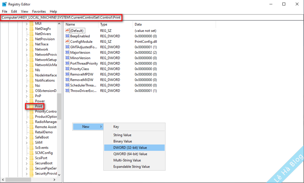 Khắc phục lỗi chia sẻ máy in trên Windows 10